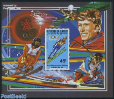 Djibouti 1988 Olympic Winter Games S/s, Mint NH, Sport - Transport - Olympic Winter Games - Skiing - Space Exploration - Skisport