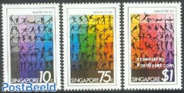 Singapore 1981 Sports 3v, Mint NH, Sport - Golf - Sport (other And Mixed) - Golf