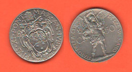 Vatican City 50 Cents 1933 / 1934 Holey Year Pius XI° Nickel  Coin K 14 - Vaticano (Ciudad Del)