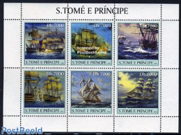 Sao Tome/Principe 2003 Ships 6v M/s, Mint NH, Transport - Ships And Boats - Ships