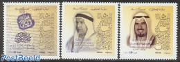 Kuwait 2001 AWQAF 3v, Mint NH, History - Kings & Queens (Royalty) - Art - Books - Familles Royales