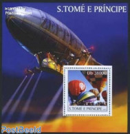 Sao Tome/Principe 2003 Balloon S/s, Zeppelin, Mint NH, Transport - Sao Tome Et Principe