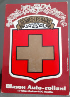 48 . CARTE POSTALE . BLASON ADHESIF MENDE .RENNES LES BAINS .  SCAN - Andere & Zonder Classificatie