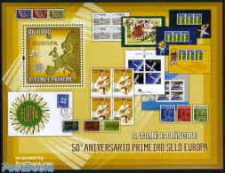 Sao Tome/Principe 2006 50 Years Europa Stamps S/s, Mint NH, History - Various - Europa Hang-on Issues - Stamps On Stam.. - Idées Européennes