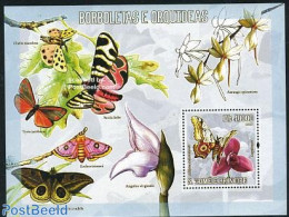 Sao Tome/Principe 2006 Butterfly & Orchid S/s, Mint NH, Nature - Butterflies - Flowers & Plants - Orchids - Sao Tomé Y Príncipe