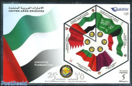 United Arab Emirates 2006 25 Years Gulf Cooperation Council S/s, Mint NH, History - Various - Flags - Joint Issues - Gezamelijke Uitgaven