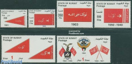 Kuwait 2005 Flags 6v, Mint NH, History - Flags - Kuwait