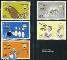 Kuwait 2006 Asia Games Doha 5v, Mint NH, Nature - Sport - Horses - Fencing - Shooting Sports - Sport (other And Mixed).. - Schermen