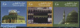 Qatar 2007 Islamic Holy Places 3v [::], Mint NH, Religion - Religion - Qatar