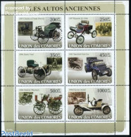 Comoros 2008 Vintage Cars 6v M/s, Mint NH, Transport - Automobiles - Auto's