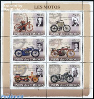 Comoros 2008 Motor Cycles 6v M/s, Mint NH, Transport - Motorcycles - Motorbikes