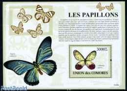 Comoros 2009 Butterflies S/s, Mint NH, Nature - Butterflies - Comores (1975-...)