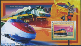 Guinea, Republic 2006 Union Pacific SD70M S/s, Mint NH, Transport - Railways - Trains