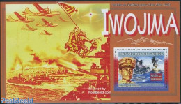 Guinea, Republic 2006 Iwo Jima Battle S/s, Mint NH, History - Transport - World War II - Aircraft & Aviation - Ships A.. - 2. Weltkrieg