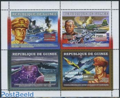 Guinea, Republic 2006 World War II 4v M/s, Mint NH, History - Transport - World War II - Aircraft & Aviation - Ships A.. - 2. Weltkrieg