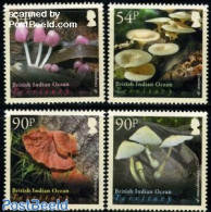 British Indian Ocean 2009 Mushrooms 4v, Mint NH, Nature - Mushrooms - Pilze