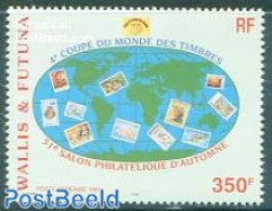 Wallis & Futuna 1997 Stamp World Cup 1v, Mint NH, Various - Stamps On Stamps - Maps - Stamps On Stamps