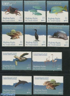United Arab Emirates 2011 Bu-Tinah Island 10v, Mint NH, Nature - Animals (others & Mixed) - Birds - Fish - Sea Mammals.. - Poissons