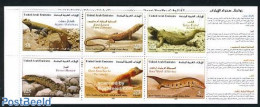 United Arab Emirates 2005 Reptiles 6v In Booklet, Mint NH, Nature - Reptiles - Other & Unclassified