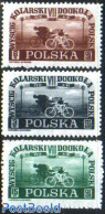 Poland 1948 Cycling Course 3v, Mint NH, Sport - Cycling - Sport (other And Mixed) - Ongebruikt