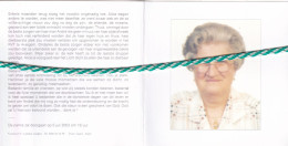 Alice Vansteenbrugge-Coppens, Tiegem 1924, Avelgem 2003. Foto - Obituary Notices