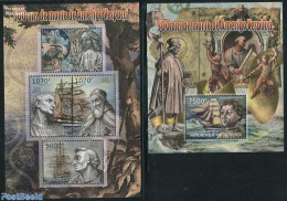 Burundi 2012 Amerigo Vespuci 2 S/s, Mint NH, History - Transport - Explorers - Ships And Boats - Explorers