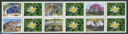 Brazil 2010 Pantanal 6v+personal Tabs, Mint NH, Nature - Animals (others & Mixed) - Birds - Cat Family - Crocodiles - .. - Ongebruikt