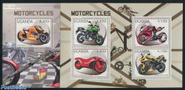 Uganda 2012 Motorcycles 2 S/s, Mint NH, Transport - Motorcycles - Motorbikes