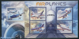 Uganda 2012 Airplanes 2 S/s, Mint NH, Transport - Aircraft & Aviation - Flugzeuge