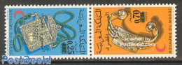 Morocco 1975 Green Marsh 2v [:], Mint NH, Health - Red Cross - Art - Art & Antique Objects - Croix-Rouge