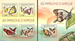 Burundi 2012 Butterflies 2 S/s, Mint NH, Nature - Butterflies - Andere & Zonder Classificatie