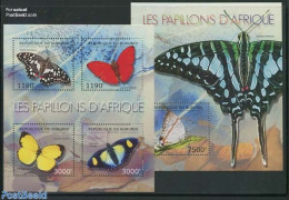 Burundi 2012 Butterflies 2 S/s, Mint NH, Nature - Butterflies - Otros & Sin Clasificación