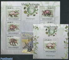 Mozambique 2010 Oricteropes 2 S/s, Mint NH, Nature - Animals (others & Mixed) - Mozambique