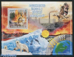 Guinea Bissau 2009 Environment & Species S/s, Mint NH, Nature - Transport - Animals (others & Mixed) - Fire Fighters &.. - Pompieri