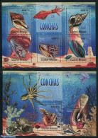 Guinea Bissau 2013 Shells 2 S/s, Mint NH, Nature - Shells & Crustaceans - Vie Marine