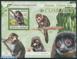 Comoros 2009 Lemurs S/s, Mint NH, Nature - Monkeys - Isole Comore (1975-...)
