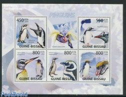 Guinea Bissau 2009 Penguin 5v M/s, Mint NH, Nature - Birds - Penguins - Guinée-Bissau