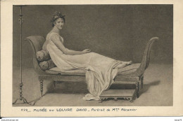 Musée Du Louvre - DAVID - Portrait De Mme Récamier - Peintures & Tableaux