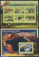 Guinea, Republic 2009 Dinosaurs 2 S/s, Mint NH, Nature - Prehistoric Animals - Prehistorics