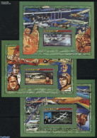 Djibouti 1987 Aviation 3 S/s Imperforated, Mint NH, Transport - Aircraft & Aviation - Flugzeuge