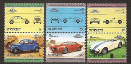 ST.VINCENT 1985●Cars●Automobiles USA/Italy Mi798-803 Complete Set MHN - Autos