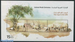 United Arab Emirates 2013 Oryx S/s, Mint NH, Nature - Animals (others & Mixed) - Altri & Non Classificati