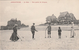 AMBLETEUSE : La Baie - Une Partie De Croquet. - Autres & Non Classés