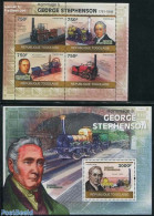 Togo 2010 George Stephenson 2 S/s, Mint NH, Transport - Railways - Trains