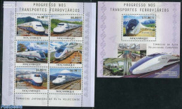 Mozambique 2010 High Speed Trains 2 S/s, Mint NH, Transport - Railways - Eisenbahnen