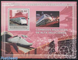 Mozambique 2009 High Speed Trains S/s, Mint NH, Transport - Railways - Eisenbahnen