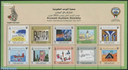 Kuwait 2014 Autism Society 10v M/s, Mint NH, Art - Children Drawings - Koweït