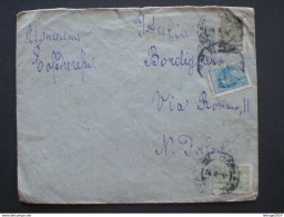 RUSSIA RUSSIE РОССИЯ STAMPS COVER 1922 Registered Mail RUSSIE TO ITALY OVER STAMPS RRR RIF.TAGG. (18) - Cartas & Documentos