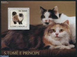 Sao Tome/Principe 2003 Cats S/s, Mint NH, Nature - Cats - Sao Tome And Principe