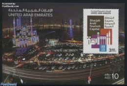 United Arab Emirates 2015 Sharjah Arab Tourism Capital S/s, Mint NH, Religion - Various - Churches, Temples, Mosques, .. - Iglesias Y Catedrales